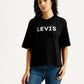 Women's Brand Logo Relaxed Fit T-shirt - Front View