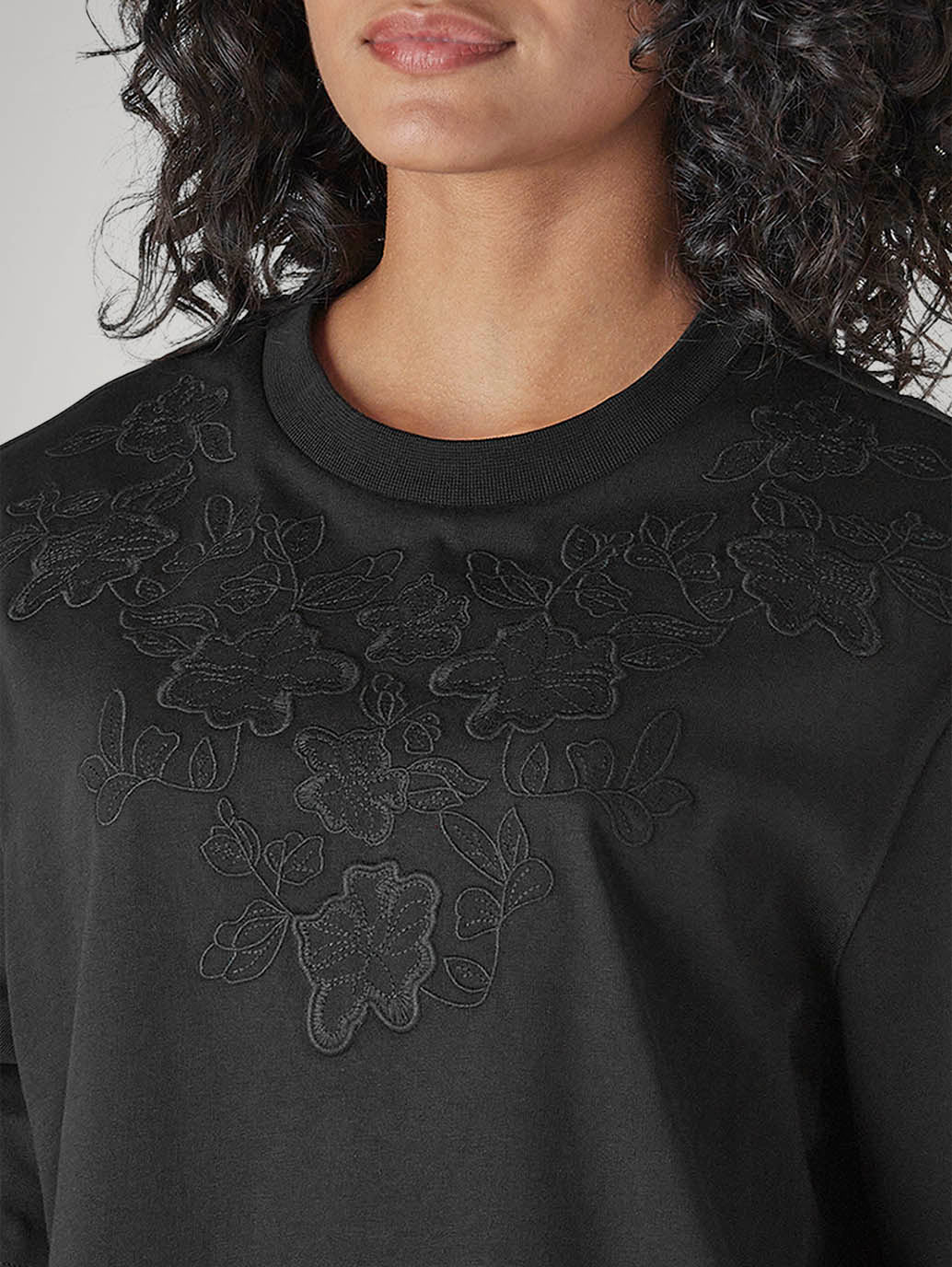 Women's Knitted Regular Fit T-Shirt - Detail View
