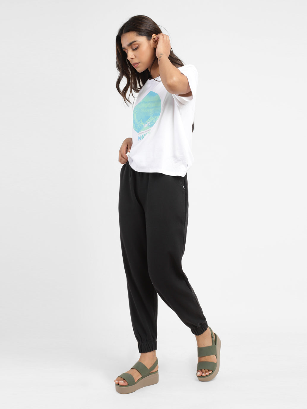 Women's High Rise Loose Fit Joggers - f253cc88-f2c4-460b-ba00-a1586b7a30cc View