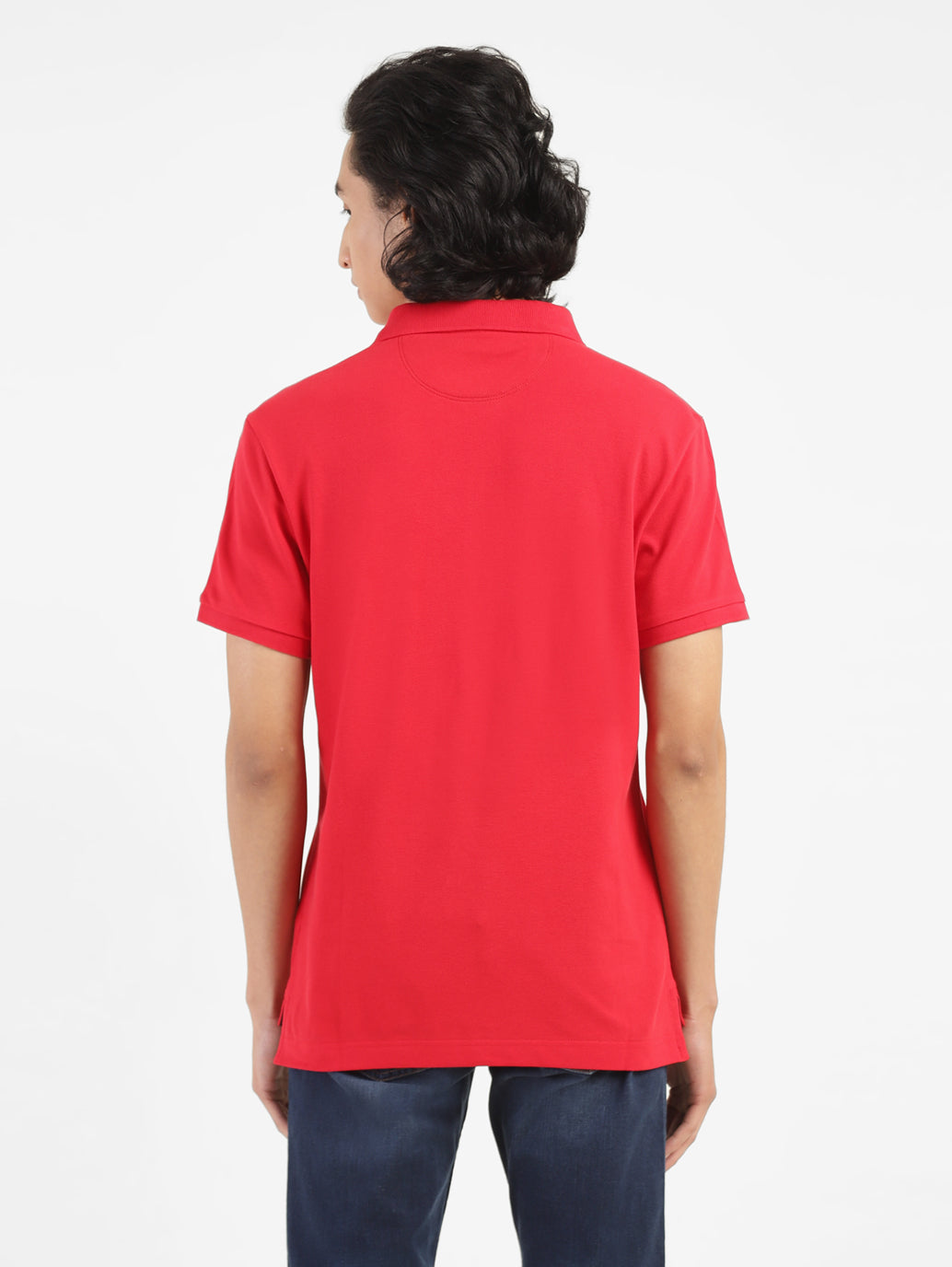 Men's Red Polo Collar T-Shirt - 7419cafa-d587-4afe-8c80-b2f0bd745ec0 View