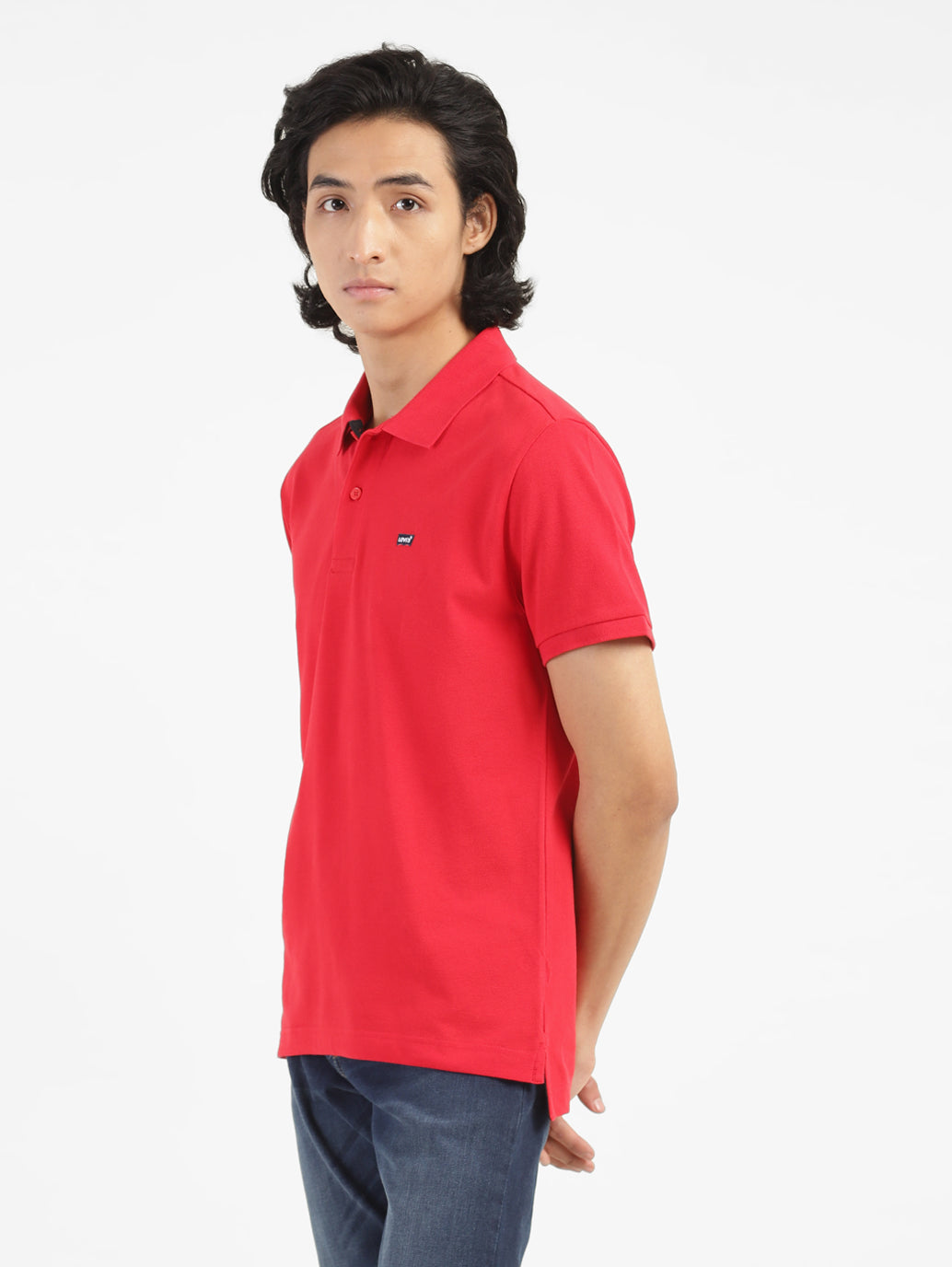 Men's Red Polo Collar T-Shirt - 3bac0d48-7788-4f23-9411-6ad1984069cf View