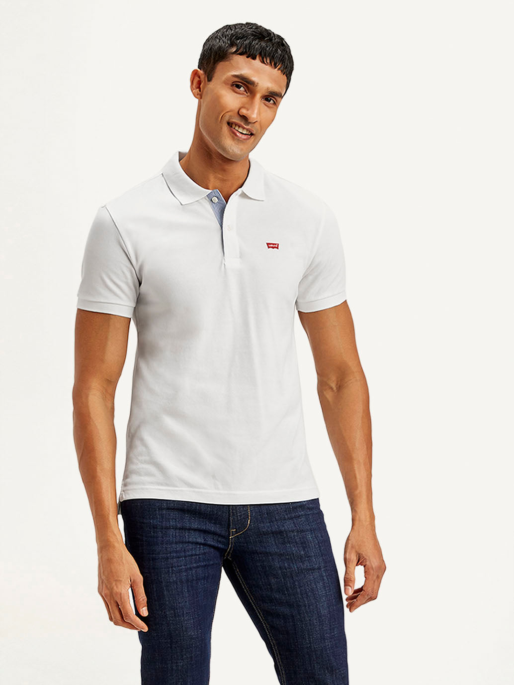 Men's Solid Slim Fit Polo T-shirt - Styleshot View