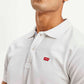 Men's Solid Slim Fit Polo T-shirt - Detail View