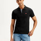 Men's Solid Slim Fit Polo T-shirt - Front View