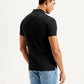 Men's Solid Slim Fit Polo T-shirt - Back View