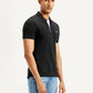 Men's Solid Slim Fit Polo T-shirt - Side View