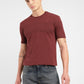 Men's Solid Crew Neck T-shirt Maroon - 4e2c2dd4-30cb-480e-a8f3-1cbf450b1a18 View