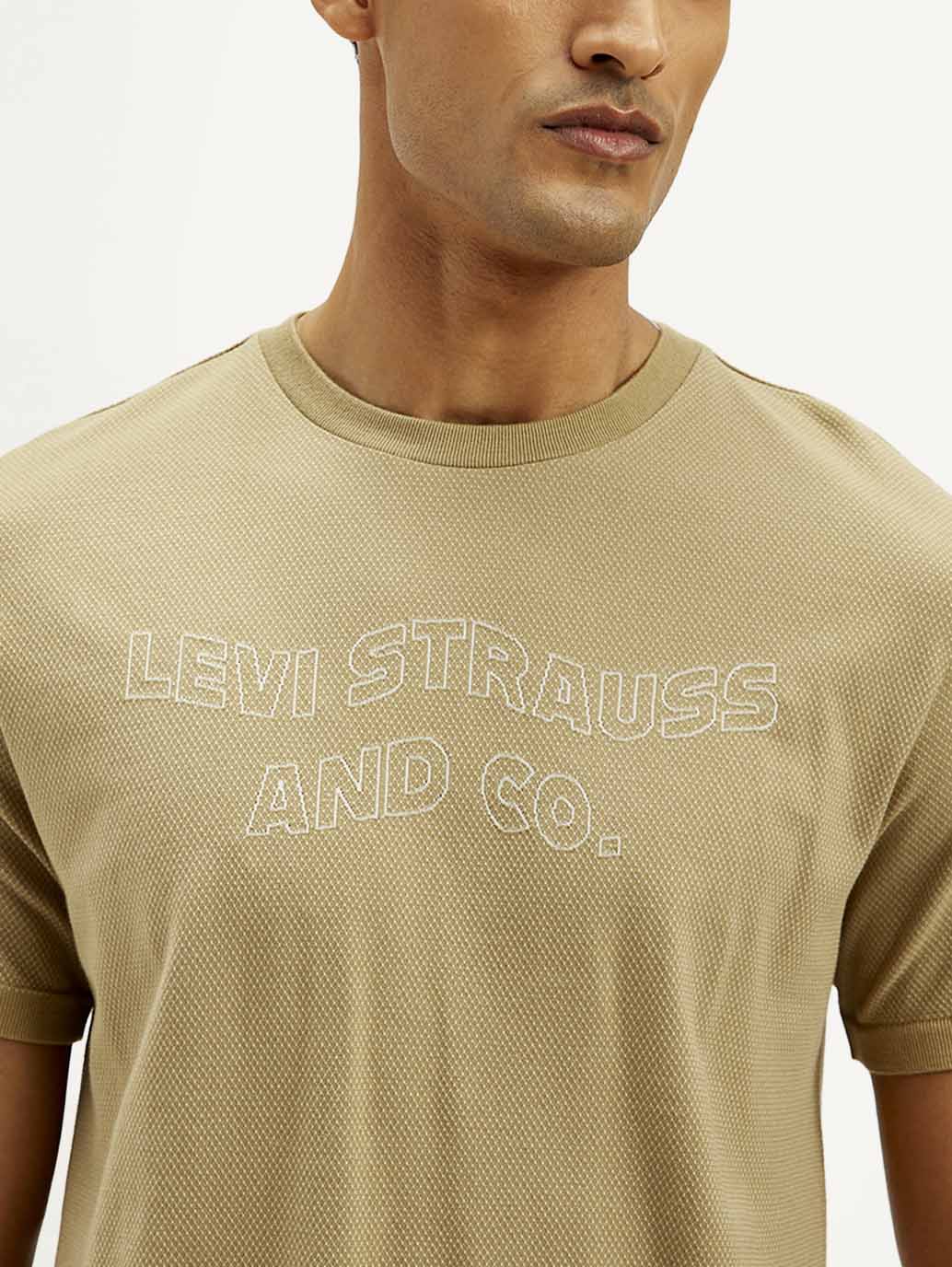 Men's Brand Logo Slim Fit T-shirt - Detail View