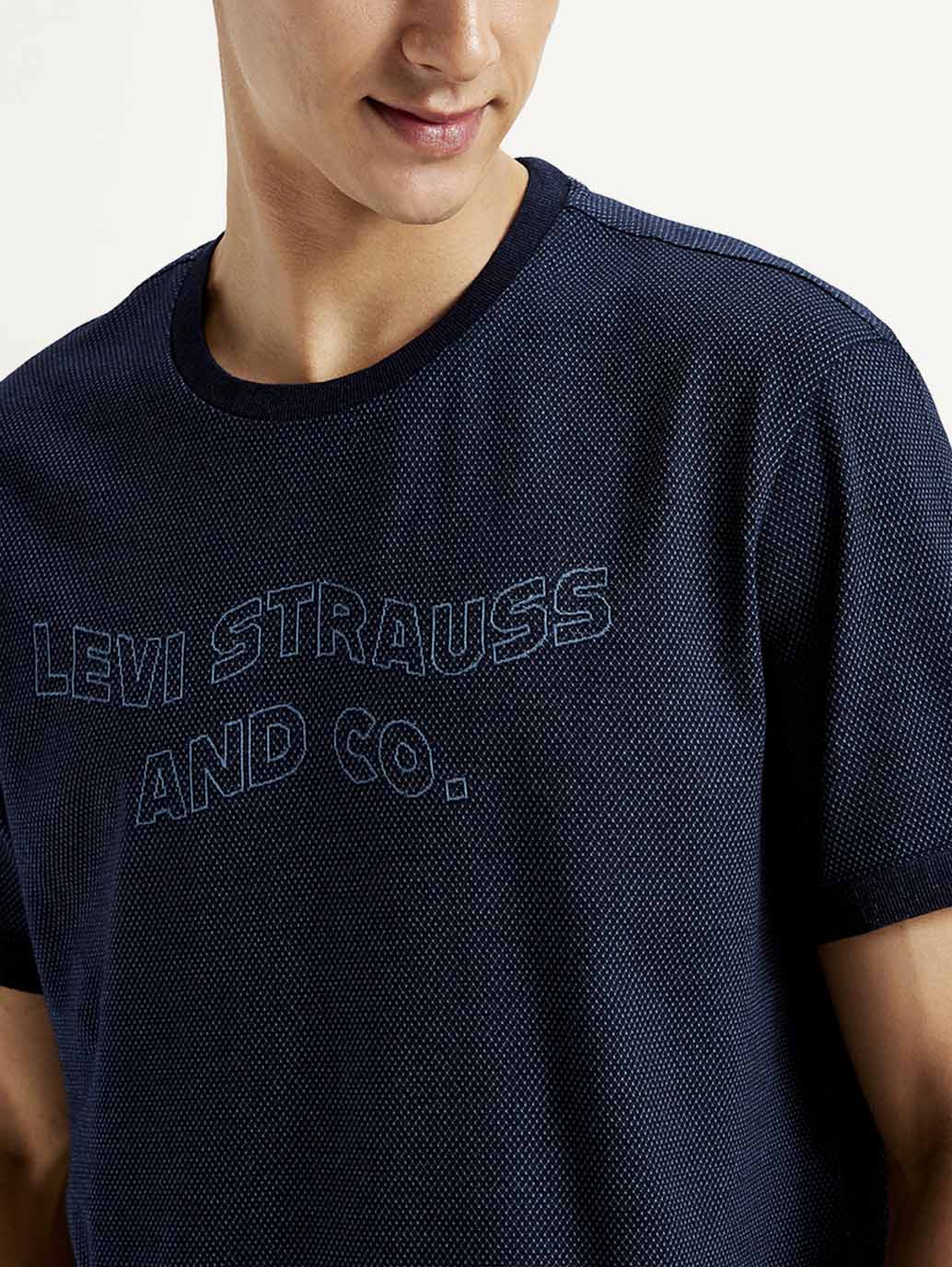 Men's Brand Logo Slim Fit T-shirt - Detail View