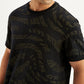 Men's Typographic Print Slim Fit T-Shirt - Detail View