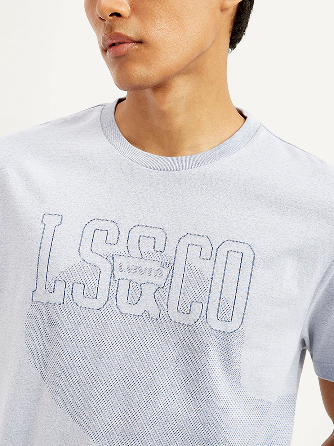 Men's Graphic Print Slim Fit T-Shirt - Detail View