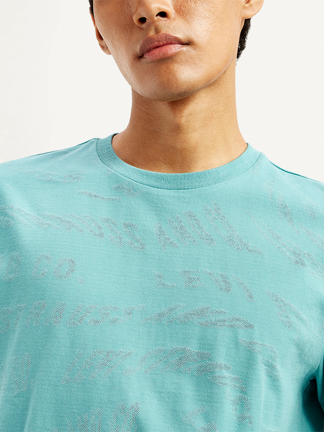 Men's Textured Slim Fit T-Shirt - 20 View