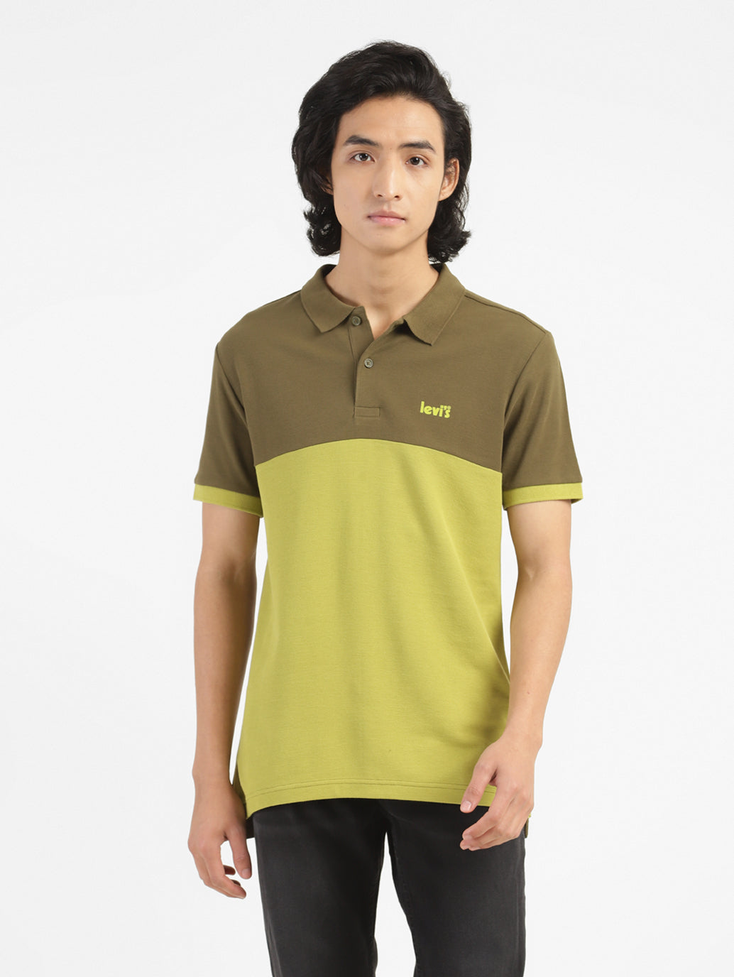 Men's Colorblock Polo T-shirt - 8201b0e6-95e5-4ddf-bc50-db3bf3badd67 View
