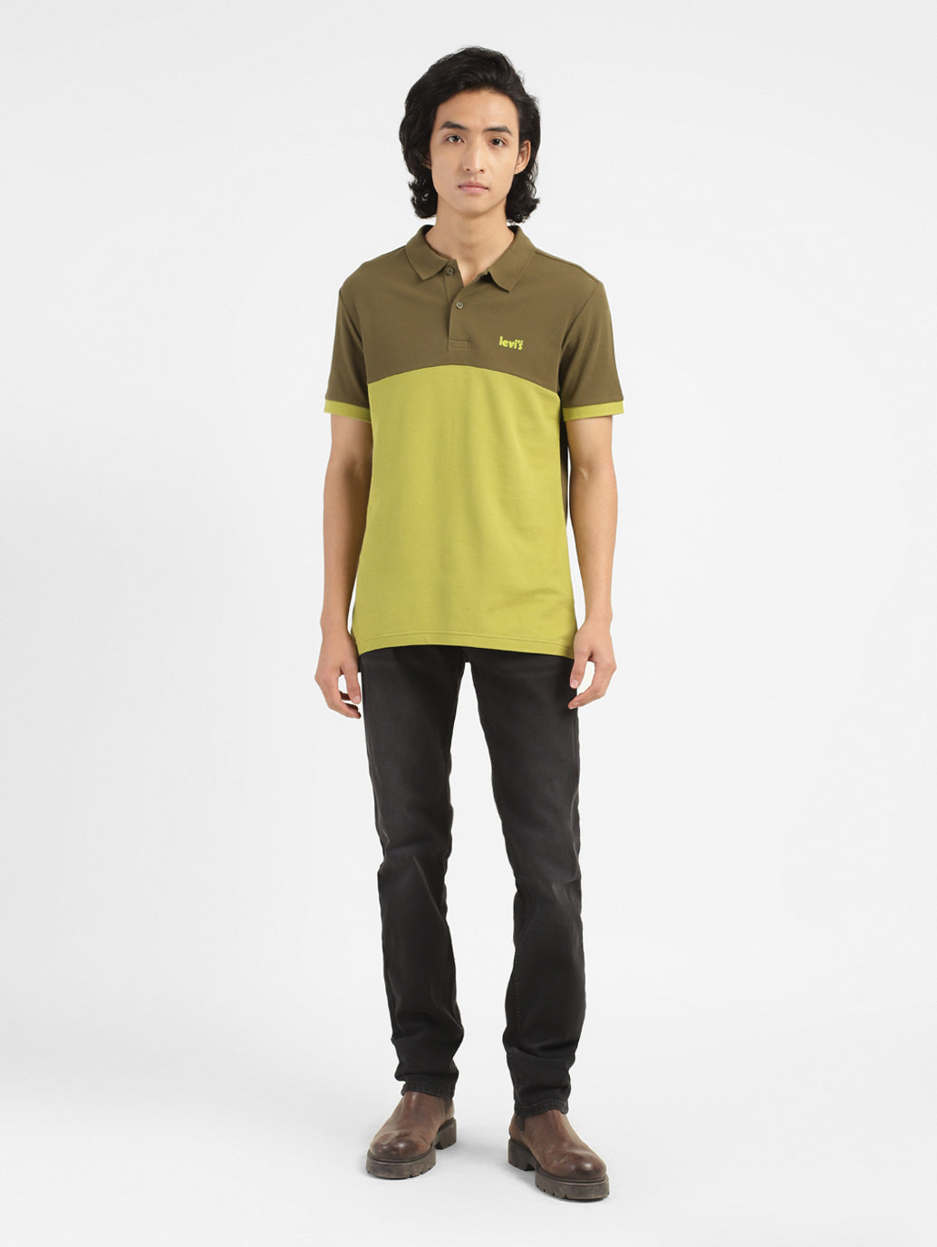 Men's Colorblock Polo T-shirt - 7bbe10cd-7ef7-4457-9aff-96a3a542a3cc View