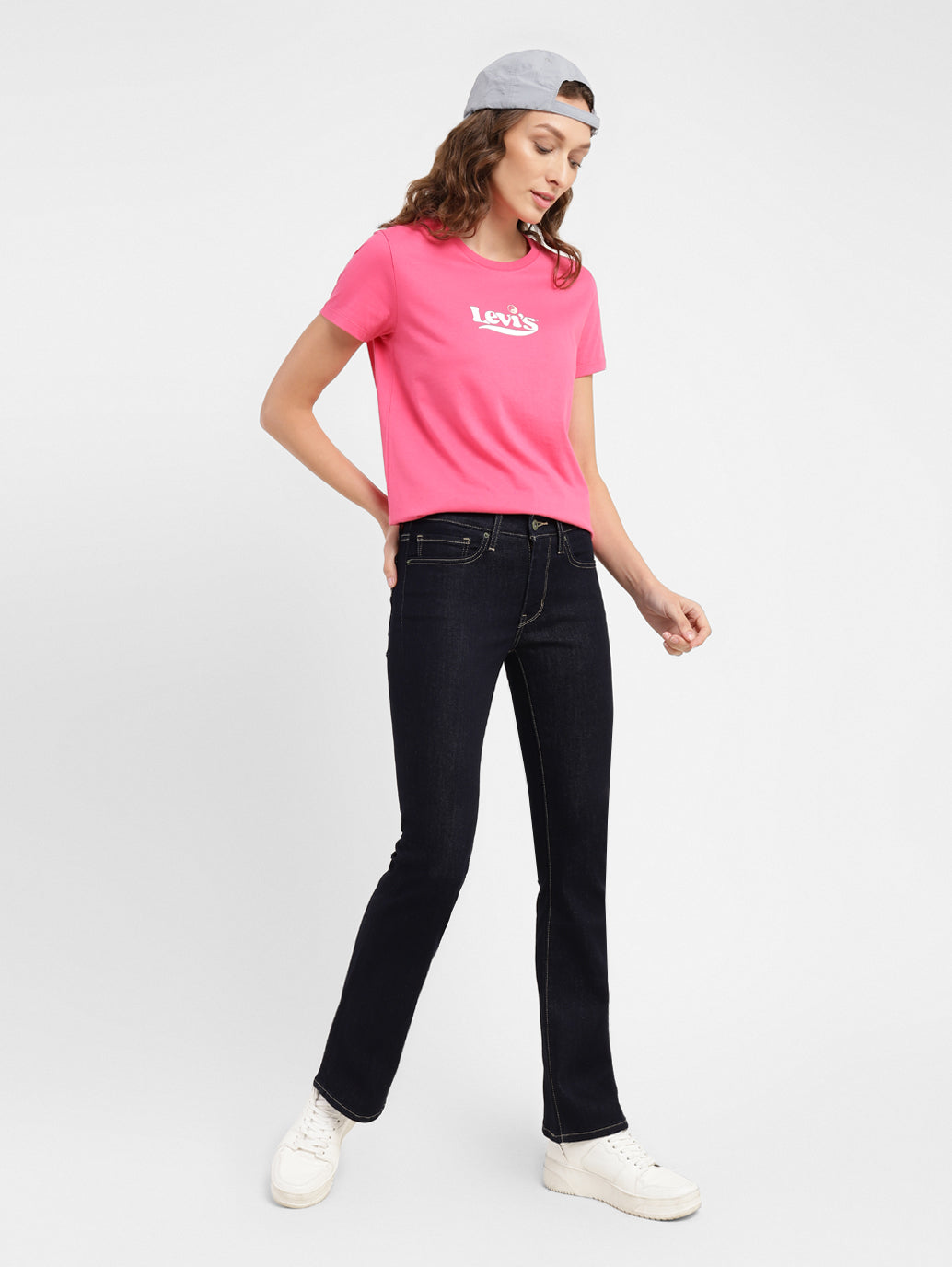 Women's 715 Navy Blue Flared Fit Mid Rise Jeans - d0b8c6df-538f-4c94-b00f-8d27c7552702 View