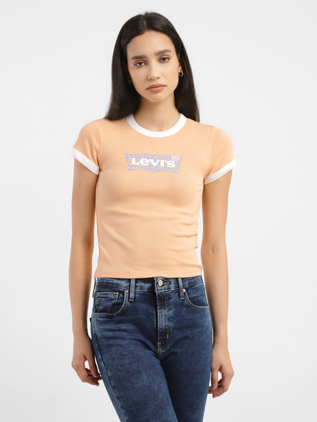 Women's Brand Logo Slim Fit T-shirt - 35c4bcf2-ab74-403c-9f89-4cee8349a753 View