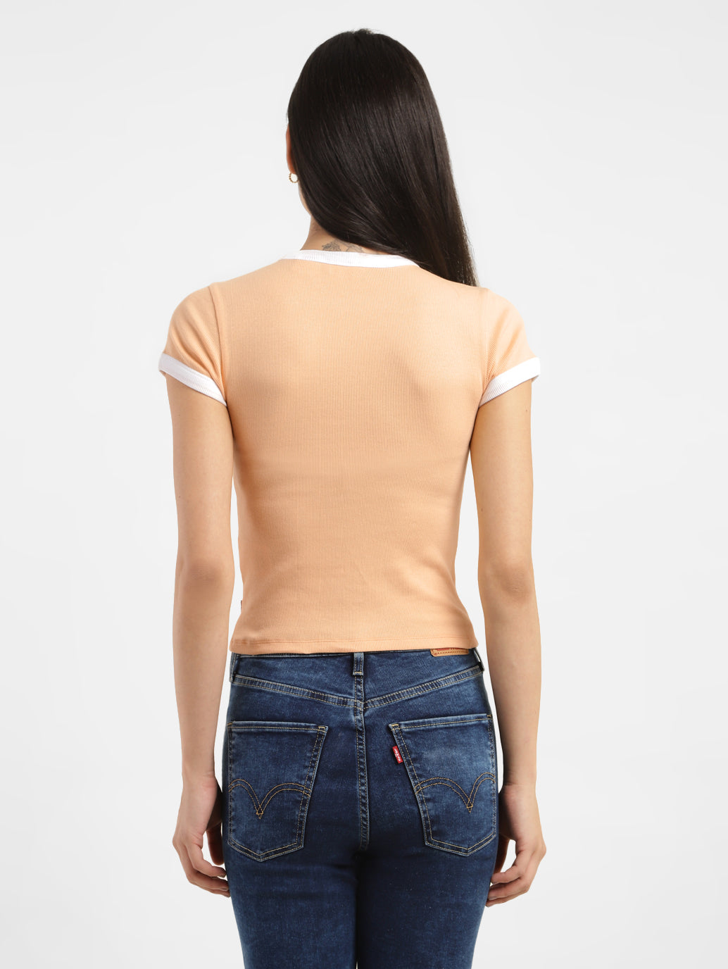 Women's Brand Logo Slim Fit T-shirt - 82c9c905-aec4-45f7-8cac-d20e5dc894ca View