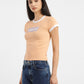 Women's Brand Logo Slim Fit T-shirt - 7d2b1223-d6aa-40aa-8689-d6965bcbf4e0 View