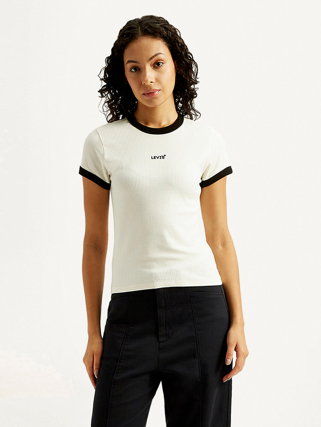 Women's Solid Slim Fit T-shirt - Styleshot View