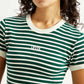 Women's Striped Slim Fit T-shirt - Detail View