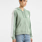 Women's Printed Green Hooded Sweatshirt - 111fd372-4561-4388-99ad-a97020f14e35 View