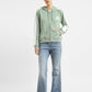 Women's Printed Green Hooded Sweatshirt - a39eb51d-6989-4e58-86c5-8014f29241fd View