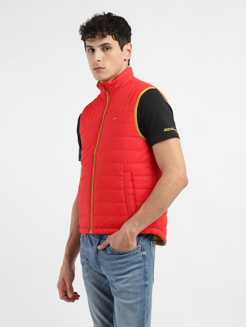 Men's Solid Reversible Padded Jacket - 206c96be-d3a3-4b09-8e23-8bea7316daec View