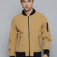 Men's Solid Band Neck Bomber Jacket - ad9473a8-b65b-4e18-8ee8-0253bb409226 View