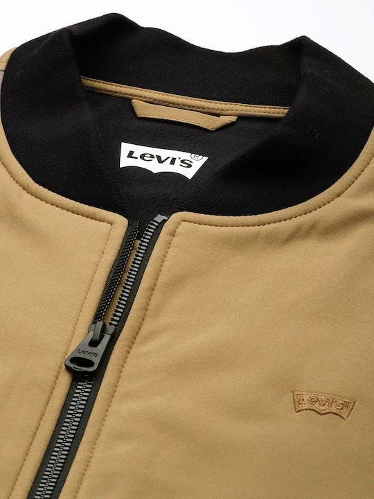 Men's Solid Band Neck Bomber Jacket - f826030d-f43b-4d41-b494-312ef9734cd1 View