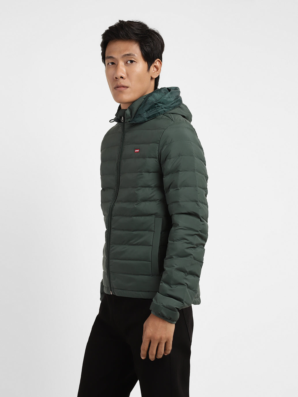 Men's Quilted Hooded Jacket - adb6a431-0c1d-4f40-949c-b130dba050c6 View