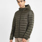 Men's Solid Green Quilted Jacket - 5f59d84e-a82f-4bf4-9e11-d98ce5c5245c View