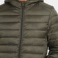 Men's Solid Green Quilted Jacket - e9a97fb5-d646-47e1-9604-eda2d350cf96 View