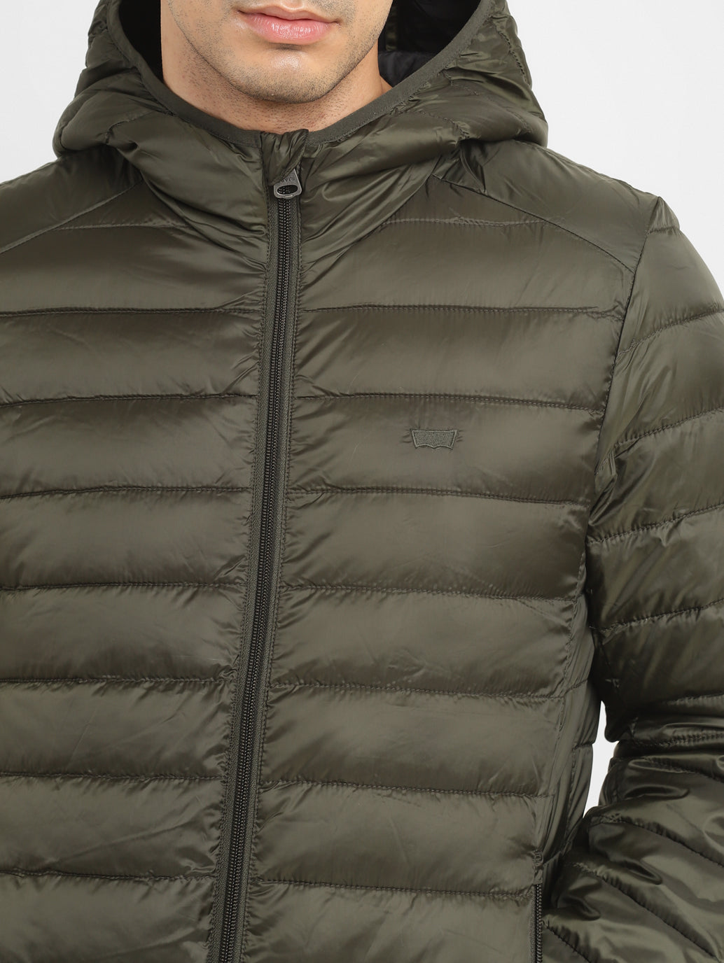 Men's Solid Green Quilted Jacket - e9a97fb5-d646-47e1-9604-eda2d350cf96 View