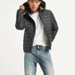 Men's Quilted Black Hooded Puffer Jacket - 50a60a60-0f90-4b45-bba5-2e06bbec355c View