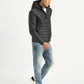Men's Quilted Black Hooded Puffer Jacket - 0af33f17-7717-4eab-93f3-4ff55776d4ac View