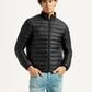 Men's Quilted Black Puffer Jacket - Stylshoot View