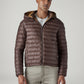 Men's Quilted Slim Fit Puffer Jacket - Front View