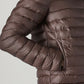 Men's Quilted Slim Fit Puffer Jacket - Detail View