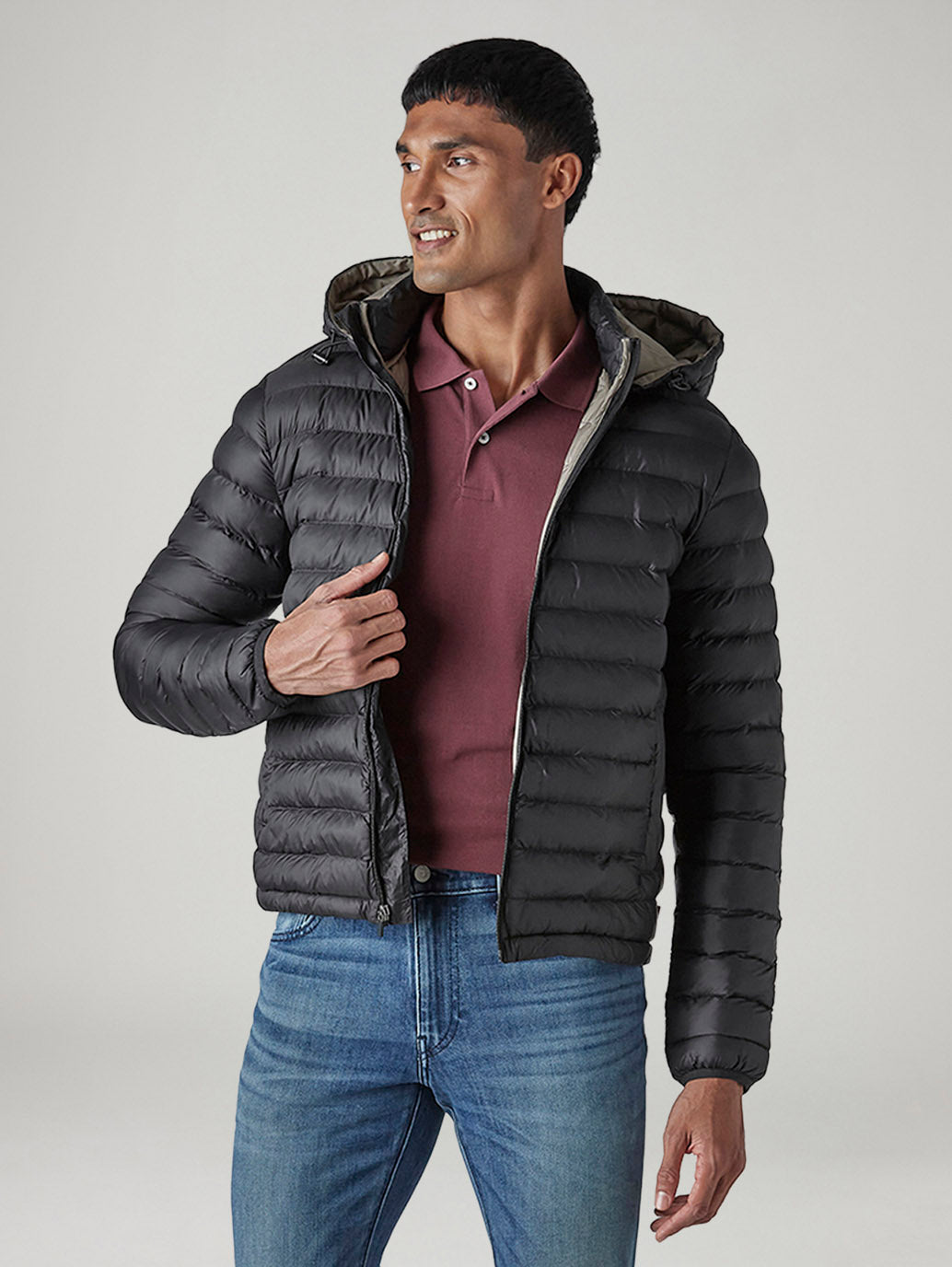 Men's Quilted Slim Fit Puffer Jacket