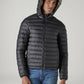 Men's Quilted Slim Fit Puffer Jacket - Front View
