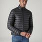 Men's Quilted Slim Fit Puffer Jacket - Side View