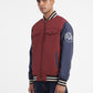 Men's Colorblock Collar Neck Bomber Jacket - 3310386d-7e0d-4f6b-95d3-35213abce62b View