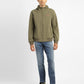 Men's Solid olive green Hooded Bomber Jacket - 7a7f1a20-6134-4b91-b969-0e6a9fc3025d View