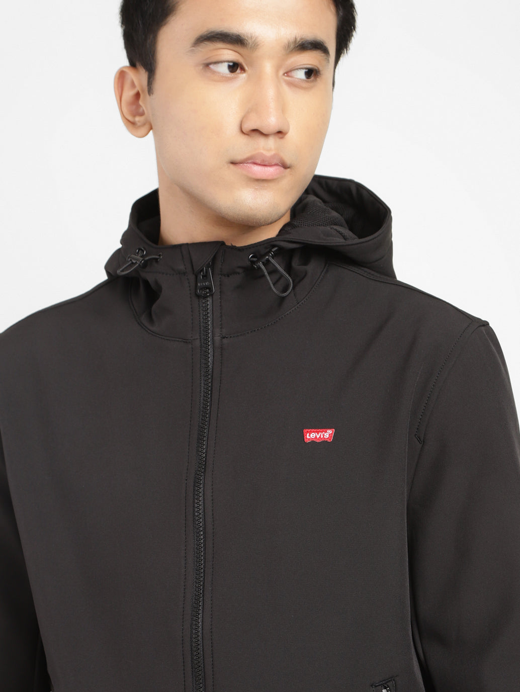 Men's Solid Hooded Bomber Jacket - b99400c7-f225-4750-b801-fb0777a71fbd View