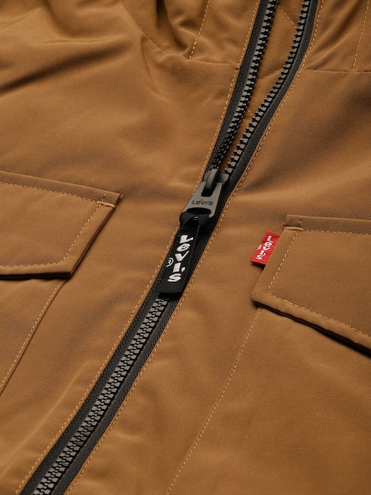 Men's Solid Hooded Padded Jacket - ce538471-581c-4cbe-a550-13faf1053b54 View