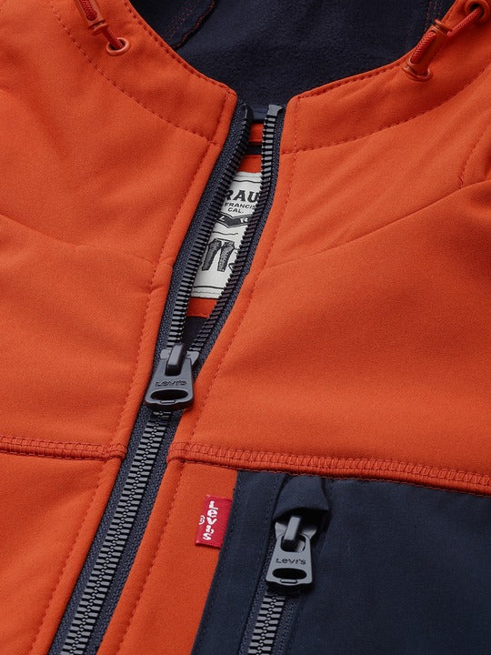 Men's Solid Hooded Jacket - 7485aa05-47a3-4cde-acd8-8bc7e3d6713b View