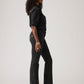 Women's Black Superlow Bootcut Fit Low Rise Jeans - Side View