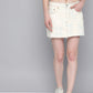 Women's Mid Rise Light Blue Regular Fit Denim Skirt - 1 View