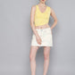 Women's Mid Rise Light Blue Regular Fit Denim Skirt - 4 View