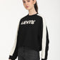 Women's Brand Logo Black Crew Neck Sweatshirt - RightSide View